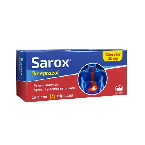 OMEPRAZOL 20 mg, 14 cap, SAROX