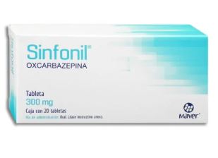 [7502009744570] OXCARBAZEPINA 300 mg, 20 tab, SINFONIL