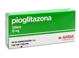 [7501349021211] PIOGLITAZONA 15mg, 7 tab, GI AMSA