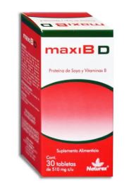 [7502259891246] PROTEINA DE SOYA, VIT B, 30 tab, MAXIB D