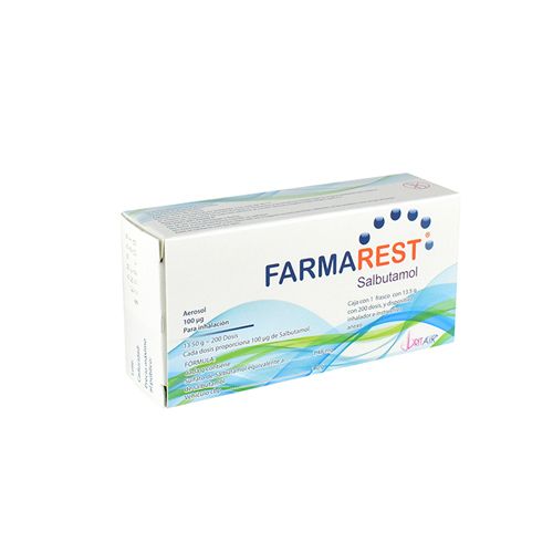 FARMAREST SALBUTAMOL 100 mcg/dosis, 200 dosis, HISPANOAMERICANA