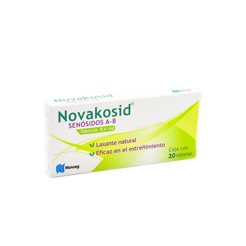 SENOSIDOS A-B 8,6 mg, 20 tab, NOVAKOSID