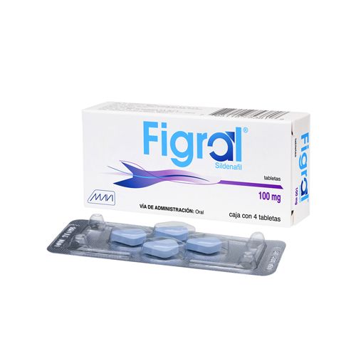 SILDENAFIL CITRATO DE 100 mg, 4 tab, FIGRAL