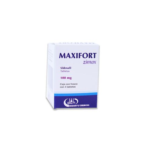 SILDENAFIL CITRATO DE 100 mg, 4 tab, MAXIFORT