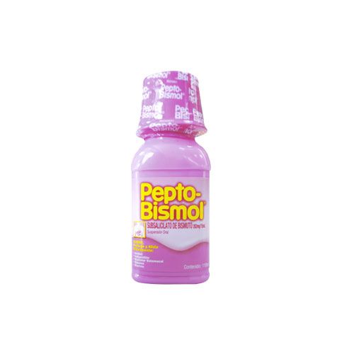SUBSALICILATO DE BISMUTO 262 mg, 118 ml, PEPTO-BISMOL CEREZA