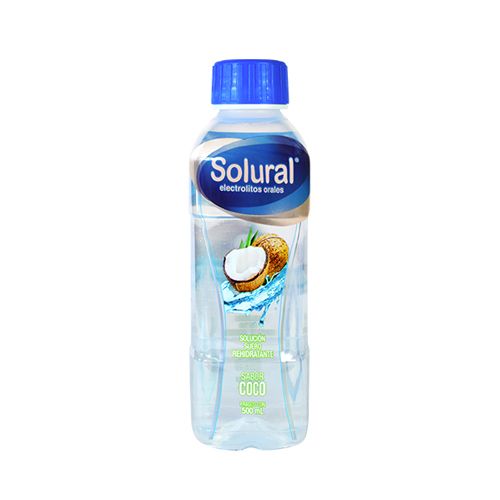 SUERO ORAL SABOR COCO, SOLURAL   500 ml sol