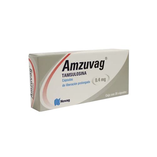 TAMSULOSINA CLORHIDRATO DE 0.4 mg, 20 cap, AMZUVAG