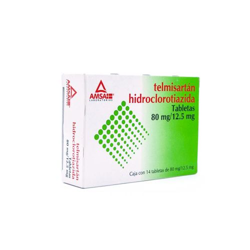 [7501349029729] TELMISARTAN /HIDROCLOROTIAZIDA 80/12.5 mg, AMSA