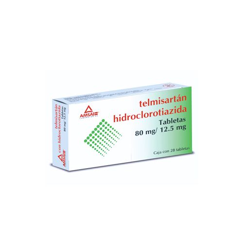 TELMISARTAN/HIDROCLOROTIAZIDA 80/12.5 mg, 28 tab, AMSA