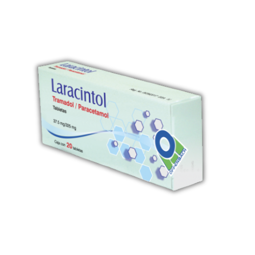 [7502004402437] TRAMADOL PARACETAMOL 37.5mg/325mg 20 tab LARACINTOL