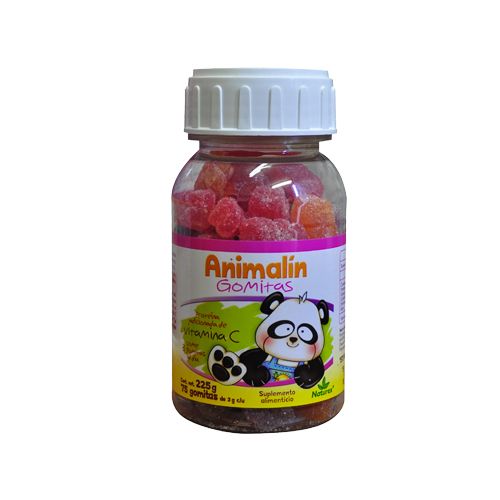[7502009744082] VITAMINA C, 180 g, 60 gomitas, ANIMALIN GOMITAS