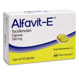 [7501130742493] VITAMINA E 500 MG, TOCOFERSOLAN, ALFAVIT-E 30  cap