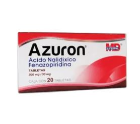 [7501836000071] ACIDO NALIDIXICO /FENAZOPIRIDINA 500mg/50mg 20 tab AZURON