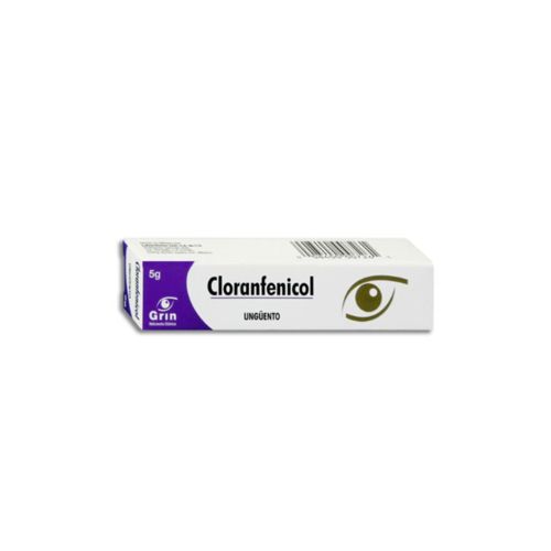 CLORANFENICOL 5 mg, 5 g ungüento oft, GRIN