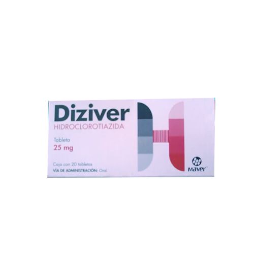 HIDROCLOROTIAZIDA 25 mg, 20 tab, DIZIVER