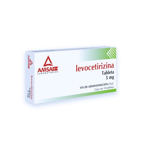 LEVOCETIRIZINA 5 mg, 10 tab, AMSA