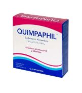 [7502223110014] VIT B12, MIN, 10 amp, QUIMPAPHIL