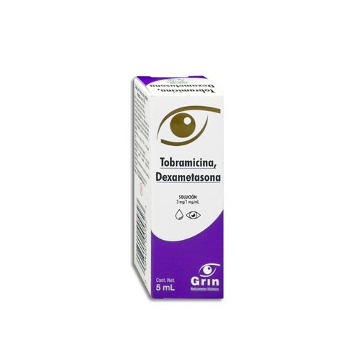TOBRAMICINA/DEXAMETASONA 3/1 mg, 5 ml gts oft, GRIN