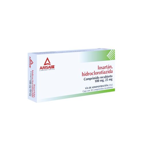 LOSARTAN/HIDROCLOROTIAZIDA 100 mg/25 mg AMSA 30 comp.