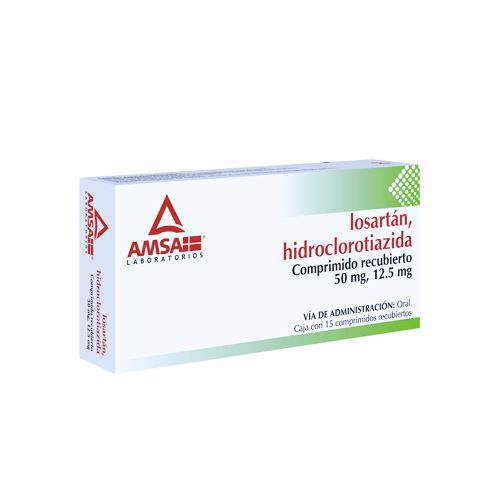 LOSARTAN/HIDROCLOROTIAZIDA 50 mg/12.5 mg AMSA 15 comp.