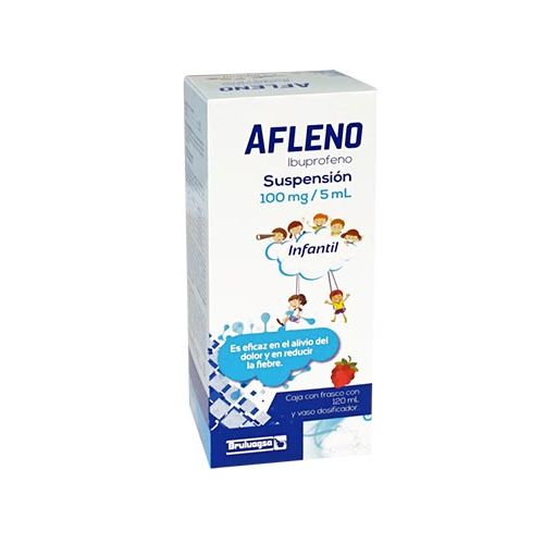IBUPROFENO 100 mg/5 ml, 120 ml, AFLENO