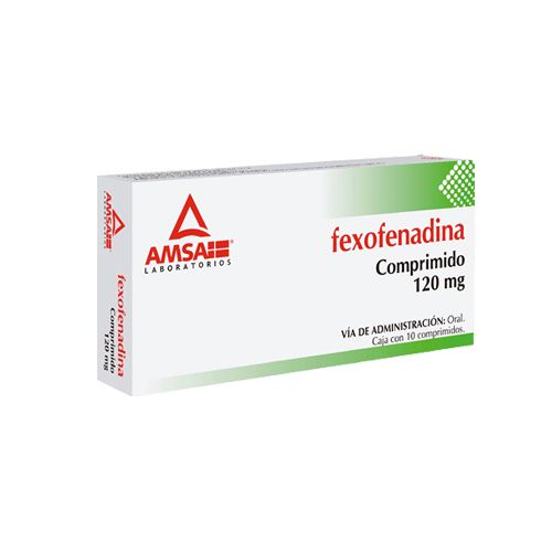 FEXOFENADINA 120 mg, 10 comp, AMSA
