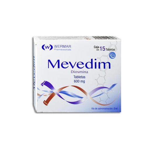 DIOSMINA 600 mg MEVEDIM 15 tab