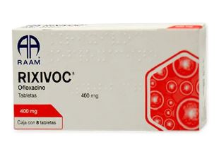 [7502227872017] RIXIVOC OFLOXACINO 400 mg con 8 tabs