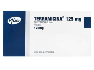 [7501287630506] OXITETRACICLINA 125 mg, 24 tab, TERRAMICINA
