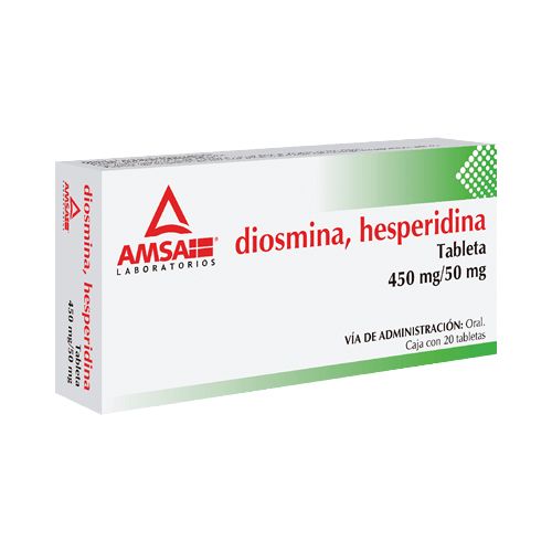 DIOSMINA/HESPERIDINA 450/50 mg C/20 TABS AMSA