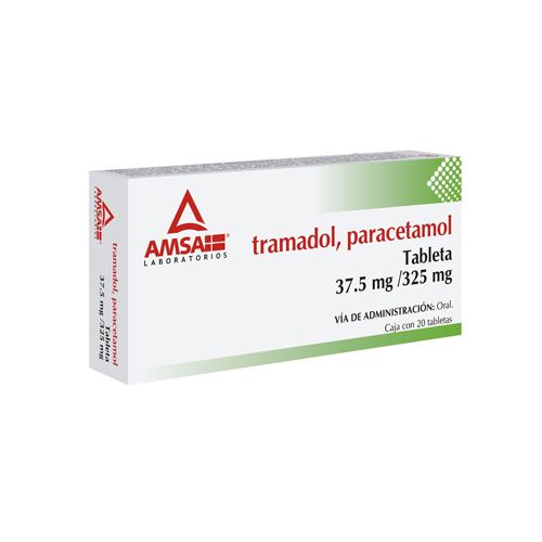 TRAMADOL/PARACETAMOL 37.5/325 mg, 20 tab, AMSA