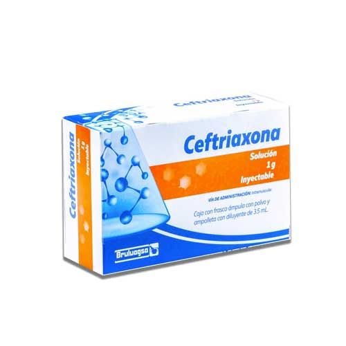 CEFTRIAXONA I.M. 1 g, 3.5 ml, BRULUAGSA