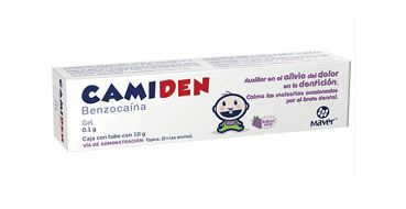 [7502009747205] BENZOCAINA 0.1 g, 10 g gel, CAMIDEN SABOR UVA