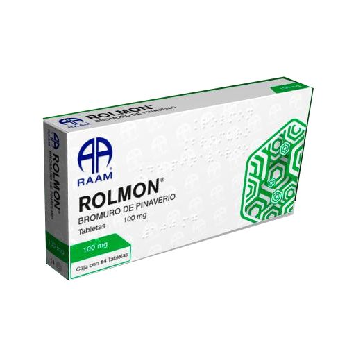 [7502227876039] BROMURO DE PINAVERIO 100 mg, 14 tab, ROLMON