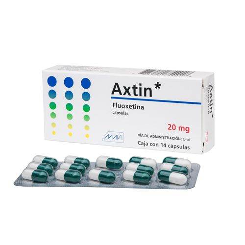 FLUOXETINA 20 mg AXTIN 14 caps.